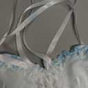 SZIVYSHI Corset Tops for Women, Bustier Shapewear Lingerie, Lace Waist Push Up Bodysuit (Medium, White)