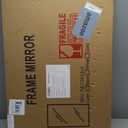 Bathroom Vanity Mirror for Wall, 2 Pack 36" x 24" Metal Framed Rectangular Bathroom Wall Mirror for Over Sink, HD Shatterproof Glass, Hangs Horizontally or Vertically(Black)