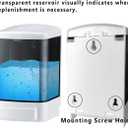 Manual Soap Dispenser 33.8oz / 1000ml Kitchen Bathroom Wall Mounted Commercial Soap Dispenser for Liquid Containers Shampoo Gel Chamber Hotel Restaurant