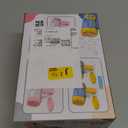 2 Bubble Gun with 2 Bottles Refill Solution for Kids, 40-Hole Light Up Bubble Machine for Toddlers 1-3, Blue Bubble Blaster Maker, Party Favors Toys for Boys Girls 4-8 Birthday Gifts