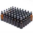 Amber Glass Small Spray Bottle 2 oz 48 Packs,Fine Mist Sprayer Small Clear Bottles,Refillable Containers mini spray bottles for Cleaning Solutions and Skin Care (Amber 48pcs)