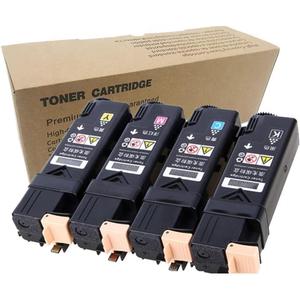 Compatible for Xerox 6500 6505 Toner Cartridge Replacement for Xerox Phaser 6500 WorkCentre 6505 Printer Ink Cartridge 106R01597 106R01594 106R01595 106R01596 (4 Pack) Black Cyan Magenta Yellow