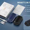 Hand Warmers Rechargeable, Dnaleao 2 Pack 4000mAh Electric Portable Pocket Heater, Heat Therapy Great for Outdoors, Hunting, Golf, Camping, Warm Gifts (Black & Blue)