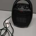 BLACK+DECKER Personal Ceramic Heater, Space Heater for Office Desk, Home Office & Personal Use Desk, 2 Heat & Fan Only Settings, Adjustable Thermostat, BHDC201, Black