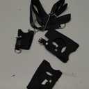 3Pcs Rat Harness and Leash, Small Animal Training Walking Vest Leash Adjustable Traction Rope Strap for Squirrel Gerbil Chinchilla Rat (Black)