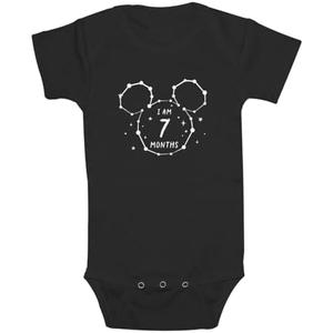 Disney Mickey Mouse Infant Astrology Monthly Milestone Onesie, 24M