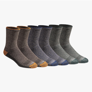 Dickies Men's Dri-tech Moisture Control Mid-Crew Comfort Length Socks, in M-XL (6, 12 Pairs)Dickies Men's Dri-tech Moisture Control Mid-Crew Comfort Length Socks,M-XL (6, 12 Pairs)