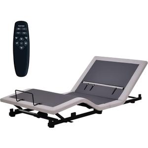 Fromann Adjustable Twin XL Bed Base Frame No Legs, Head Foot Lift and Lumbar Support Including Platform or Storage Beds Anti-Snore, Zero G,Wireless Remote,Memory Positions