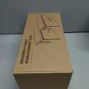 2 Pack Pine Wood Large Cable Management Box, Cord Organizer Cover Hider Floor Outlet Hiders for TV Wires, Computer, Router, USB Hub Under Desk Power Strip Electrical Cord Management (2)