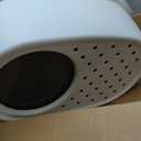 IRIS USA XX-Large Top Entry Cat Litter Box, Dog Proof, Gray/White