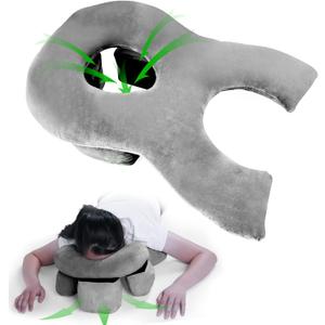 Face Down Pillow for Sleeping, Face Down Recovery Equipment After Eye Surgery/Vitrectomy/BBL, Stomach Sleeping/Prone Pillow, Massage Headrest for Bed, Portable Massage Table