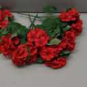 Hawesome 12PCS Artificial Flowers Fake Roses, Realistic Silk Long Stem Red Roses Bouquet for Wedding Centerpiece Home Decor Party & Valentines (6 Flowers 6 Buds)