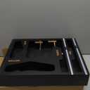 DALSHABET Bamboo Bag Organizer with Magnetic Closure, 6 In 1 Kitchen Drawer Foil and Plastic Wrap Dispenser with Cutter, Storage bag for Gallon, Quart, Sandwich, Snack Black