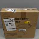 Lovppy Heated Bird Bath for Deck Railing, 100W Thermostatically Controlled Heated Bird Baths for Outdoors Bird Bath Heater, Heated Bird Bath for Outside Winter Garden Patio Yard(Gray)