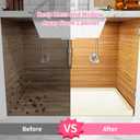 Sdpeia Under Sink Mat for [31" x 22"] Cabinet, Upgraded Silicone Waterproof Mat Kitchen Cabinet Liner Cabinet Protector Kitchen Organizers and Storage (Cream)