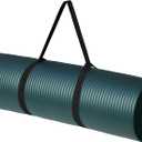 Amazon Basics Extra Thick Exercise Yoga Gym Floor Mat with Carrying Strap, Cyan, 74 x 24 x .5 Inches