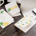 Gooji 4x6 Pineapple Thank You Cards (Bulk 36-Pack) Matching Peel-and-Seal White Envelopes | Assorted Set, Watercolor, Colorful Graphics | Birthday Party, Baby Shower, Weddings, Graduation Blank Notes