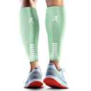 Rymora Calf Compression Sleeves for Men & Women (Ideal for Sports, Running, Shin Splints & More) (One Pair) (Mint) (Medium)