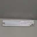 White Shower Curtain Rod 45 to 77 Inch,Shower Rods for Bathroom,Spring Tension Curtain Rod No Drilling for Windows Doors Closet Kitchen Wardrobe