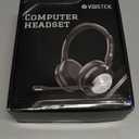 Voistek USB Headset with Microphone for Laptop PC, Wired On Ear Computer Headphones with Noise Cancelling Mic & in-line Controls for Office, Call Center, Online Classes, Teams, Zoom, Skype