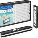 2-Pack 16x25x4 Replacement Air Filter for Honeywell FC100A1029 MERV 13 Allergy & Dust Defense, Pleated HVAC AC Furnace Filters(Actual Size: 15.94 x 24.86 x 4.38 Inches)