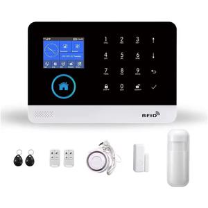 Alarm System for Home Security,DIY WiFi 4G Smart Life Tuya Burglar Alarm,8-Piece Kits with Door Window Sensor,PIR Motion Detector Compatible with Alexa and Google,for Apartment Office,Villa