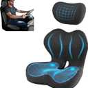 2‑in‑1 Firm Support Truck Driver Seat Cushion for Truck Cab Seats, Standard