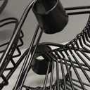 Zenna Home Tension Pole Shower Caddy Corner Organizer, Adjustable Standing Shower Caddy with 4 Baskets and Built in Towel Bar, Rust Resistant Bathroom Tension Rod Organizer, 60 to 97 Inch, Matte Black