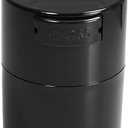 TIGHTPAC MINIVAC Portable Vacuum Seal Airtight Container – Keeps Coffee Beans, Grounds, Tea, Spices & Herbs Fresh Longer – Travel-Ready, NSF-Certified Food-Grade Storage, 10 to 30 Grams, Black Pearl