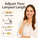 2 x Flower Teacher Lanyards ID Badge and Key Chain, Cute Silicone Beads Lanyard for Women Nurse Work Student (Lovelia)