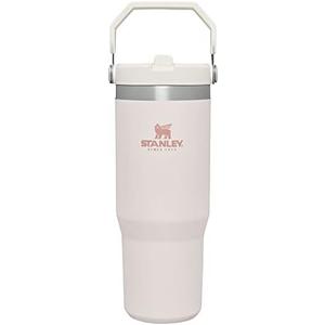 Stanley IceFlow Stainless Steel Tumbler with Straw - Vacuum Insulated Water Bottle for Home, Office or Car Reusable Cup Leak Resistant Flip Cold for 12 Hrs or Iced for 2 Days (Rose Quartz) Stanley IceFlow Stainless Steel Tumbler with Straw - Vacuum Insulated Water Bottle for Home, Office or Car Reusable Cup Leak Resistant Flip Cold for 12 Hrs or Iced for 2 Days (Rose Quartz)