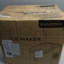 EUHOMY Smart Ice Makers Countertop -26lbs in 24 Hours, 9 Cubes Ready in 8Mins, Self-Cleaning Countertop Ice Maker, Portable Ice Maker with Ice Scoop and Basket, Perfect for Home/Kitchen/Office(Sliver