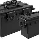 Sheffield 12706 Storage Bins With Lids, 2-Pack Stackable Storage Bins, Made in USA, Lockable and Water-Resistant Containers with Lids, Plastic Containers for Home, Classroom, and Dorm