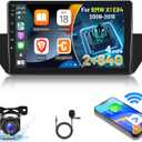 [2G+64G] Car Radio for BMW X1 E84 (2009-2015), 10 inch Touch Screen Android 13 Car Play Stereo, Carplay/Android Auto/EQ Audio/SWC/Bluetooth + AHD Backup Camera