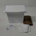 Rubbermaid 614000 Sanitary Napkin Receptacle with Rigid Liner, Rectangular, Plastic, White, 1 Pack