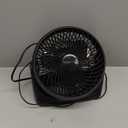 Amazon Basics Air Circulator Desk Fan for Bedroom, Home and Office, 90-Degree Tilt Head, 3 Speed Settings, Cooling, 35 Watts, Black, 11.1"W x 6.3"D x 10.9"H