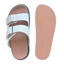 Pigskin Leather Insoles for Men and Women's Clogs，Anti-Slip Comfort Inserts for Cork Footbed Sandals, Ultra-Thin Adhesive Odor-Control Barefoot Shoe Liners for Slide Sandals