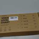 SCHOLOX Magnetic Classroom Voice Level Light, Push Light Voice Level Chart, 24"L x 2.8"W