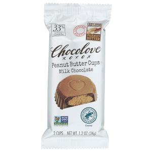 2 x Chocolove Peanut Butter Cups Milk chocolate, 1.2 oz (EXP 07/01/26)