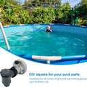 12355 Large Inlet Air Nozzle with Plunger Valve for Intex Pools, Above-Ground Pool Filter Pump On/Off Pool Drain Valve Part, Compatible with Intex, Coleman Frame Set & Ultra Frame Pools