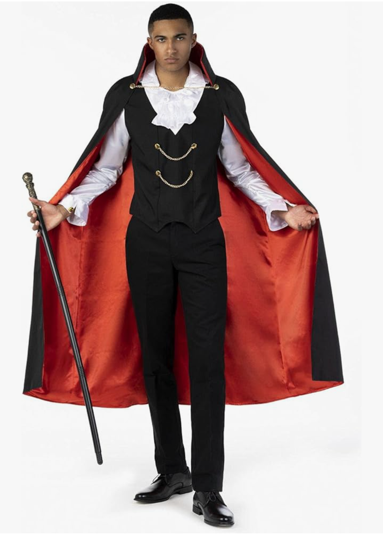 Morph Vampire Costume Men - Adult Dracula Costume for Halloween - Men's Vampire Costumes for Parties and Events M