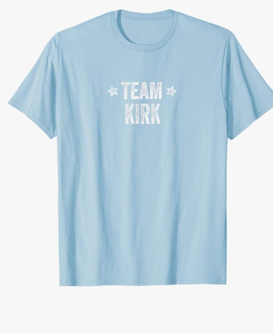Team KIRK - Last Name / Kirk Family Member Surname T-Shirt, Size: Large
