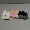 Winter Mittens Gloves Beanie Hat Set for Kids Baby Toddler Children, Thick Warm Knit Fleece Lined Thermal Set for Boys Girls, Color: Light Gray&pink&white