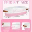 Hello Sweet Cheeks Bathroom Decoration Pink and White Cotton Rope Toilet Basket Toilet Paper Holder Basket Rustic Bathroom Organizer Farmhouse Home Decoration Organizing Small Baskets