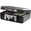 SentrySafe Fireproof Safe Box with Key Lock, Chest Safe with Carrying Handle to Secure Money, Jewelry, Documents, 0.25 Cubic Feet, 6.3 x 15.3 x 12.1 Inches, 1160