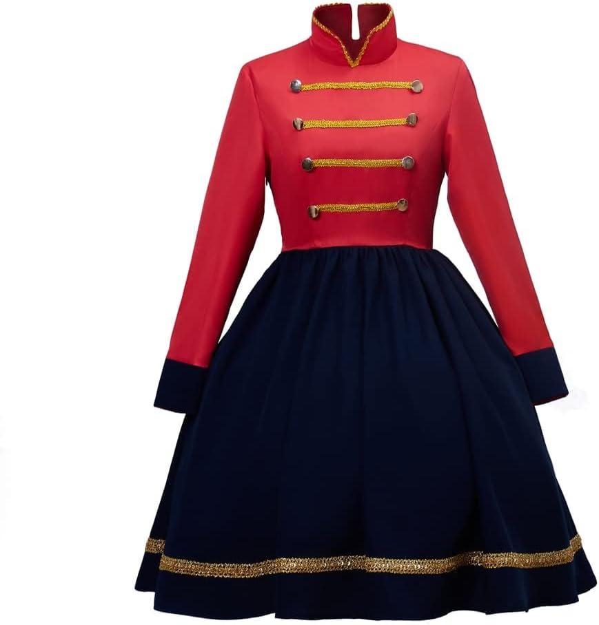 Women's Nutcracker Costume Christmas Toy Soldier Cosplay Costume Uniform Dress (X-Large)