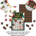 2 x Zodvery Christmas Bingo Cards, Christmas Bingo Game, for New Year Christmas Party Games Favors Supplies, Group Game - 24 Players/ 11shengdan