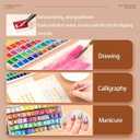 Watercolor Paint Set - Multiple Color Options with Pearlescent Effect, Portable Design, Easy to Mix, Environmental Protection Material, Widely Applicable for Art Enthusiasts, Perfect for Water Color Paint Sets (Pearly lustre - B)