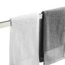 24 Inch Towel Bar for Bathrooms 12/16/20/24/28/32/36 Inch Stainless Steel 304 Brushed Nickel Towel Holder Modern Square Towel Rod Rustproof Wall Mount (1, Brushed Nickel, 24 Inch)