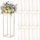 Sziqiqi Table Centerpiece Decorations for Weddings - Wedding Decoration for Ceremony Modern Rectangular Flowers Arrangements Display Rack for T-Stage Tables 31.5inch